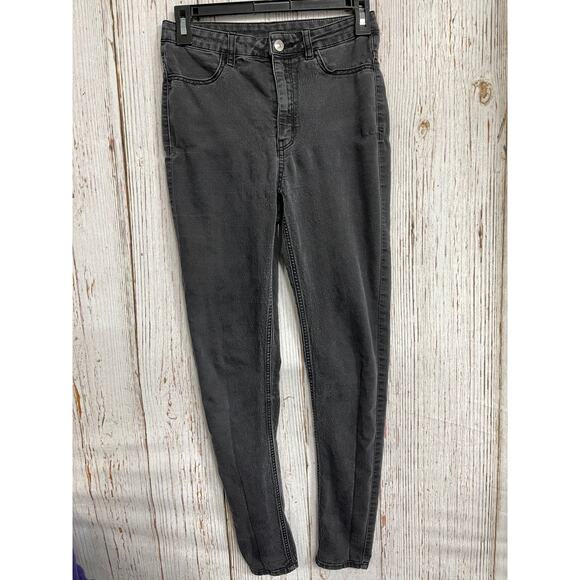 HM Skinny Jeans Womens Size 6 Gray Denim Mid Rise Cotton Blend PUCKERING - Picture 1 of 6